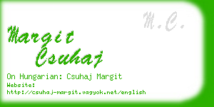 margit csuhaj business card